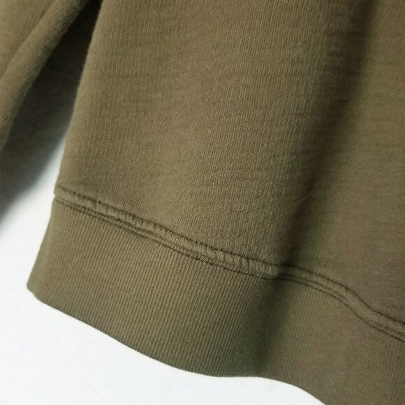 AG Adriano Goldschmied Olive Army Green Crewneck Sweatshirt Elba Womens S Cotton - Picture 13 of 13